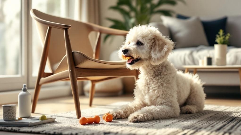 stop poodle furniture chewing