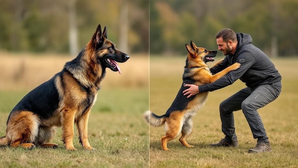 working line german shepherds training